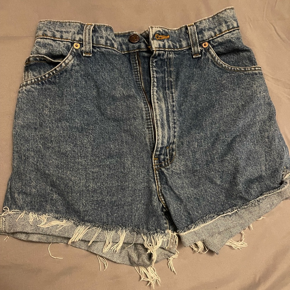 Levi’s highwaisted jean shorts